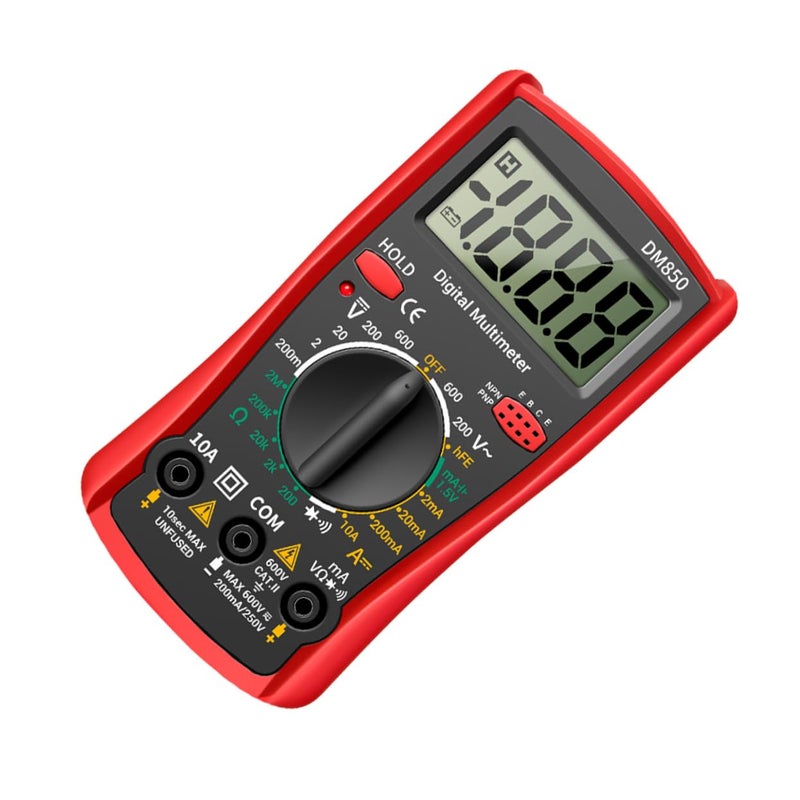 Digital Multimeter Handheld Electrical Tester Auto AC DC Voltage Measurement ABS Case - Image 1
